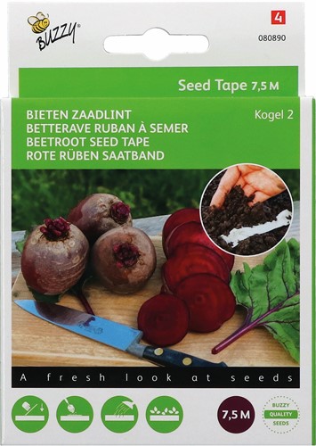 Rote Rüben Runde Kogel 2 Saatband – Buzzy Seed Tape