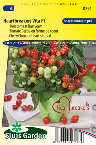Cherrytomaten, herzförmig, Heartbreaker Vita F1