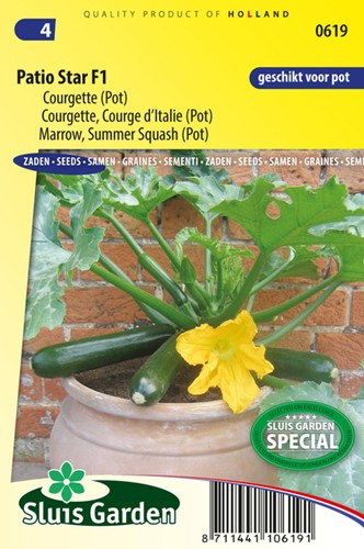 Zucchini Patio Star F1 - Patio Vegetables