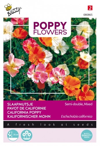 Kalifornischer Mohn, Gefüllte, Mischung - Poppy Flowers