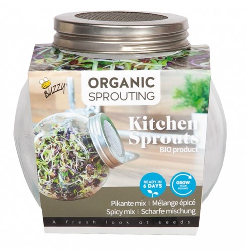 Organic Keimsprossen Keimglas - Scharfe Mischung