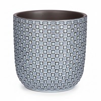 Mini pot relief blauw D7
