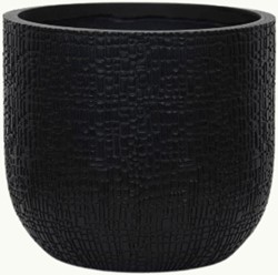 Blumentopf Capi Nature Skin Rund Anthrazit - Ø14cm - 13cm