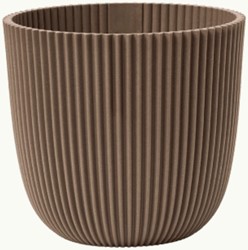 Blumentopf Capi Nature Groove Warm Taupe Ø17cm