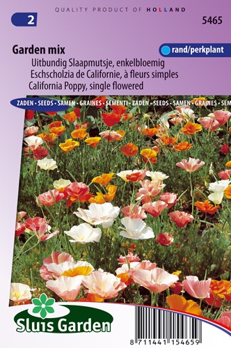 Mohn Garden mix, einzelblütig
