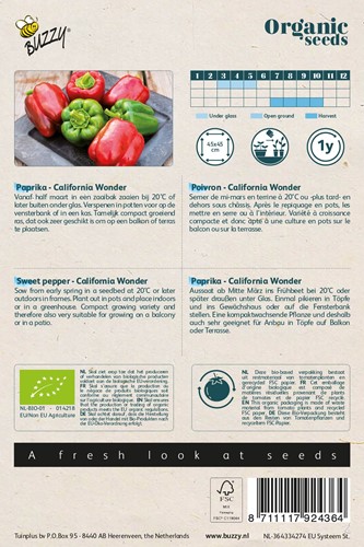 Bio Paprika California Wonder-2