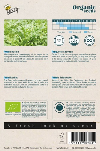 Ökologische Samen Salatrauke - Selvatica Diplotaxis Erucoides-2