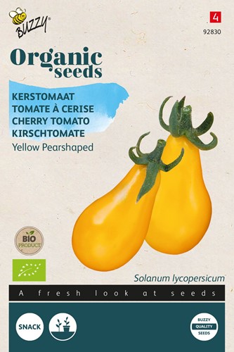 Bio Kirschtomaten Yellow Pearshaped - Solanum lycopersicum