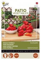 Mini Paprika Snacking Red - Patio Vegetables