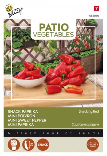 Mini Paprika Snacking Red - Patio Vegetables