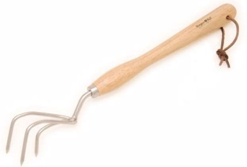 RHS rostfreier Handrechen mit mittellangem Griff - Burgon und Ball