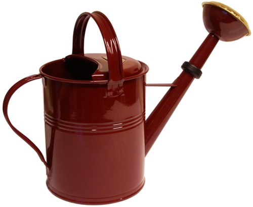Gießkanne Metall Rund 5 liter - Rot