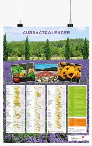 Aussaatkalender-Poster Deutsch-gefaltet