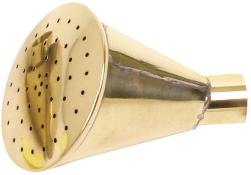 Rundes Vollmessing Brausemundstück mit grossen Löchern - Haws