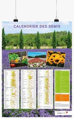 Aussaatkalender-Poster Französisch