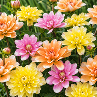 Dahlia Waterlily Mix