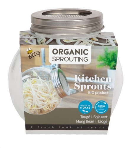 Mungbohne BIO - Organic Keimsprossen Keimglas