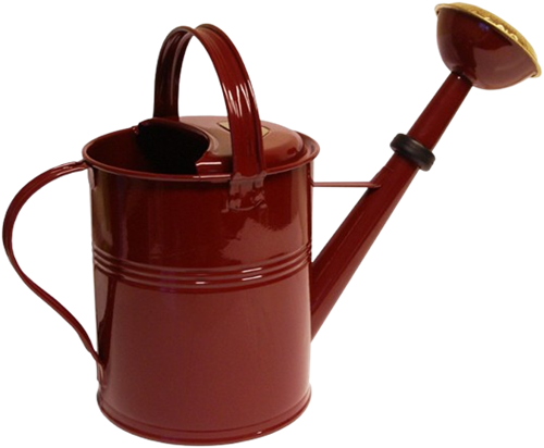 Gießkanne Metall Rund 5 liter - Rot