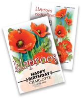 Personalisierte Werbegeschenke Samen Pakete Mohn 20 Stück-2