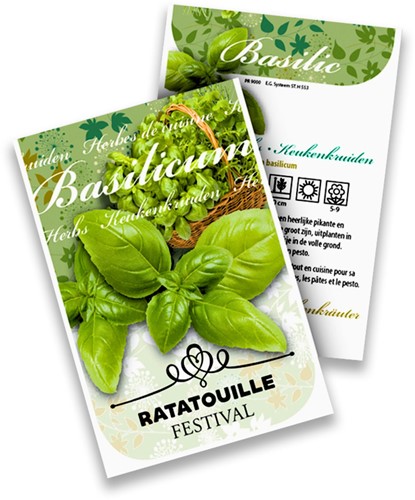 Personalisierte Werbegeschenke Samen Pakete Basilikum 100 Stück-2