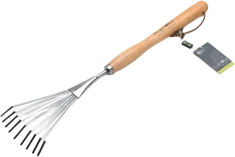 RHS rostfreie Strauchharke mit mittlerem Griff - Burgon und Ball