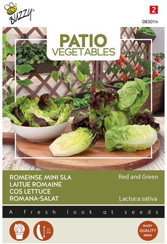 Romana-Salat Red and Green - Buzzy Patio Vegetables