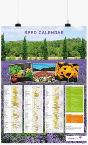Aussaatkalender-Poster Englisch