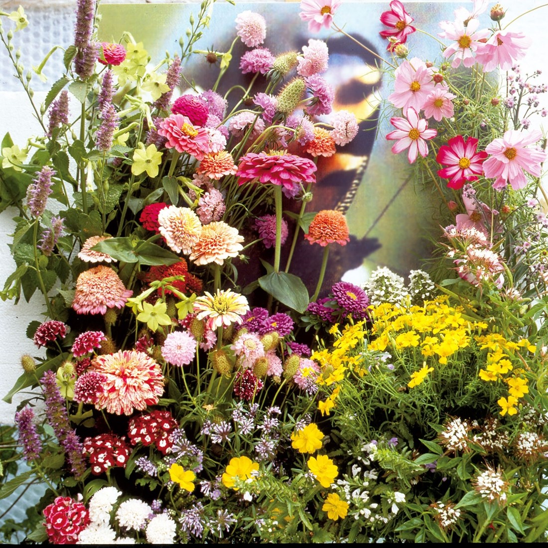 künstlich pflanzen Coradoma® Kunstblumen im Metall Topf 3er Set, Künstliche Pflanzen Deko main image 0
