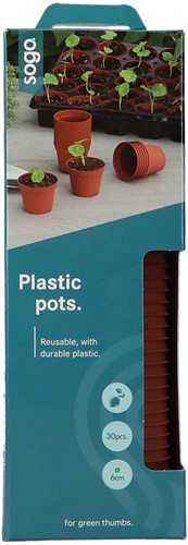 SOGO Plastic Töpfe 6cm