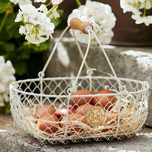 Sophie Conran Oogstmand creme metaal-2