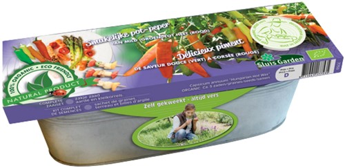 Zinkwanne Pfeffer Saatgut Hungarian Hot Wax BIO
